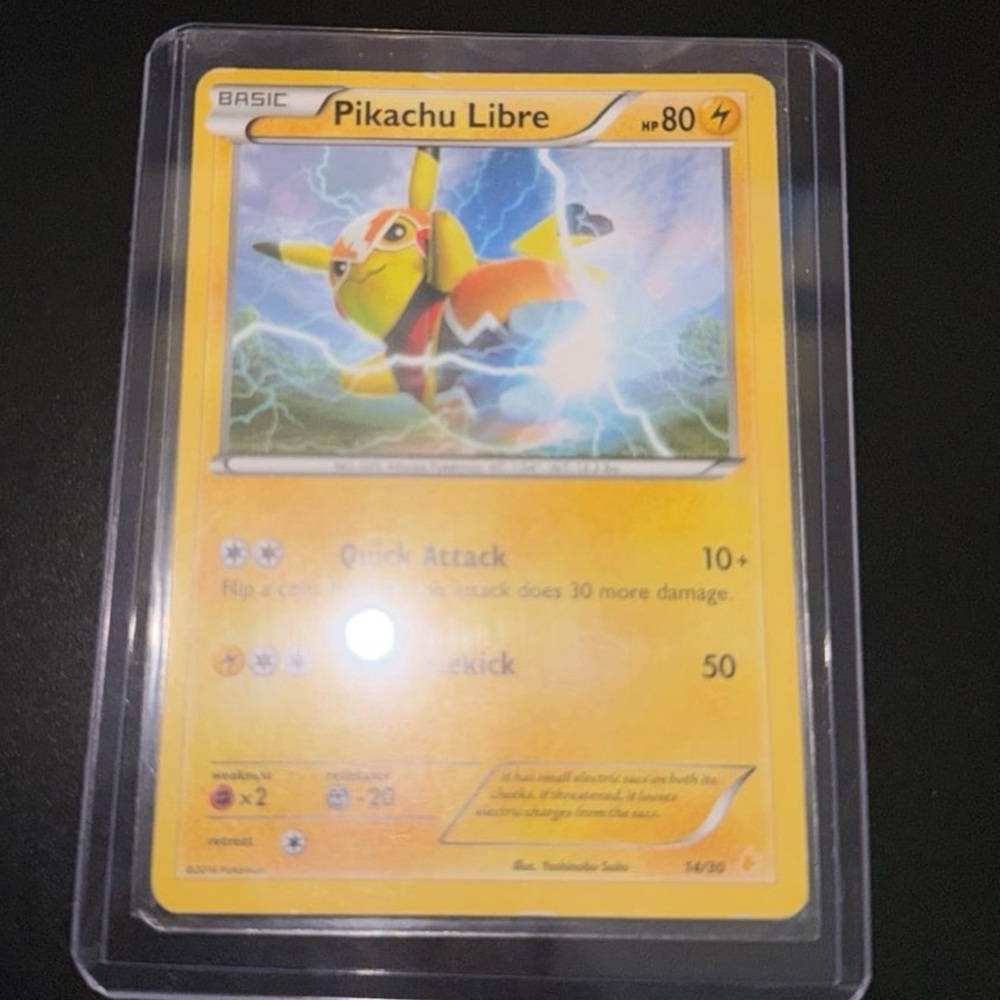 Pikachu Libre XY Trainer kit 14/30 Rare year 2016 Reverse art non-holo NM - Picture 5 of 5